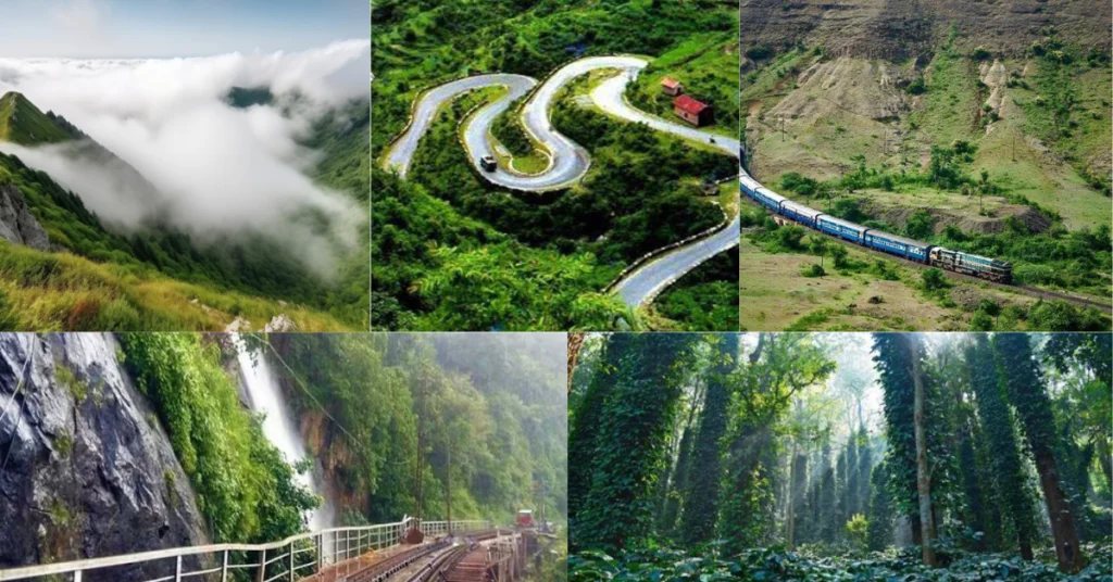 Araku Valley hidden destination in Andhra Pradesh featuring misty hills, winding roads, scenic train route, waterfalls, and lush coffee forests
