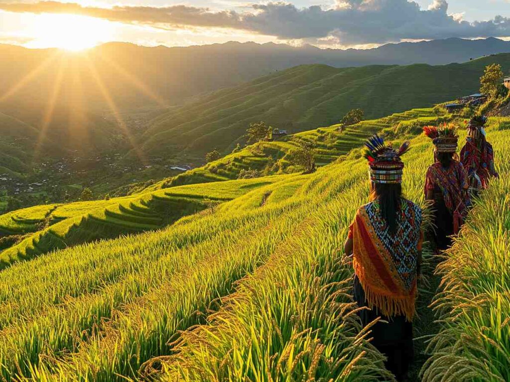 Ziro Valley, Arunachal Pradesh Nature at Its Best and sun set people walking in form