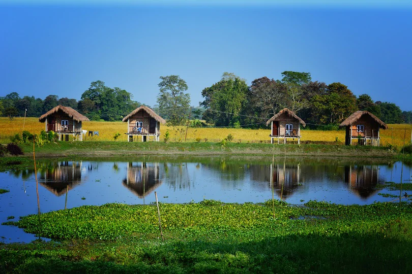 Majuli Island, Assam The World's Largest River Island lakes with hut stays