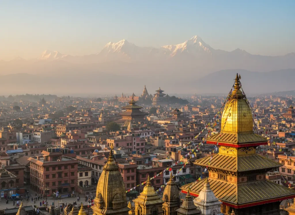 Nepal budget travel destinations city and himalayas