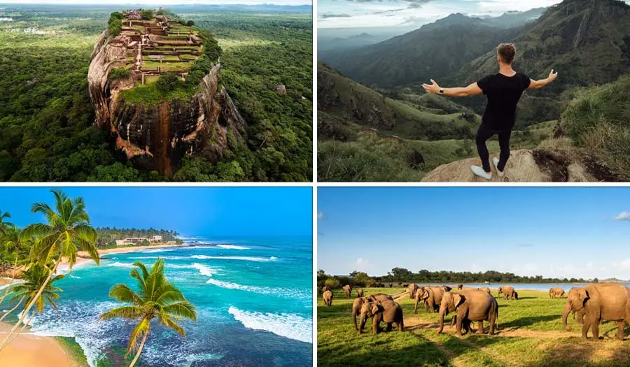 Sri Lanka budget travel destinations beach elephants fort and nature